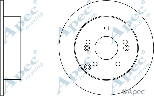 APEC BRAKING Jarrulevy DSK2548